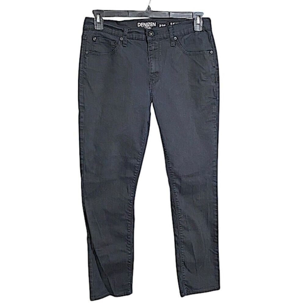 Levi’s Denizen Womens Size 33x30 Dark Wash Jeans 216 Skinny Fit Straight Classic